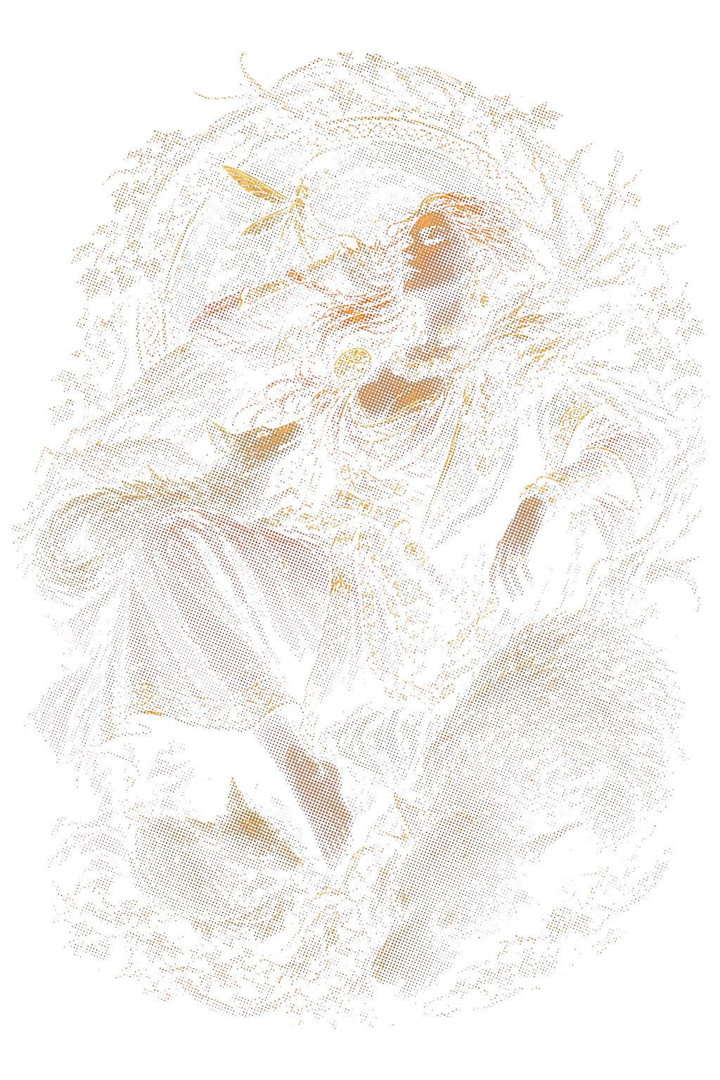 Viking 008 halftone DTF transfer