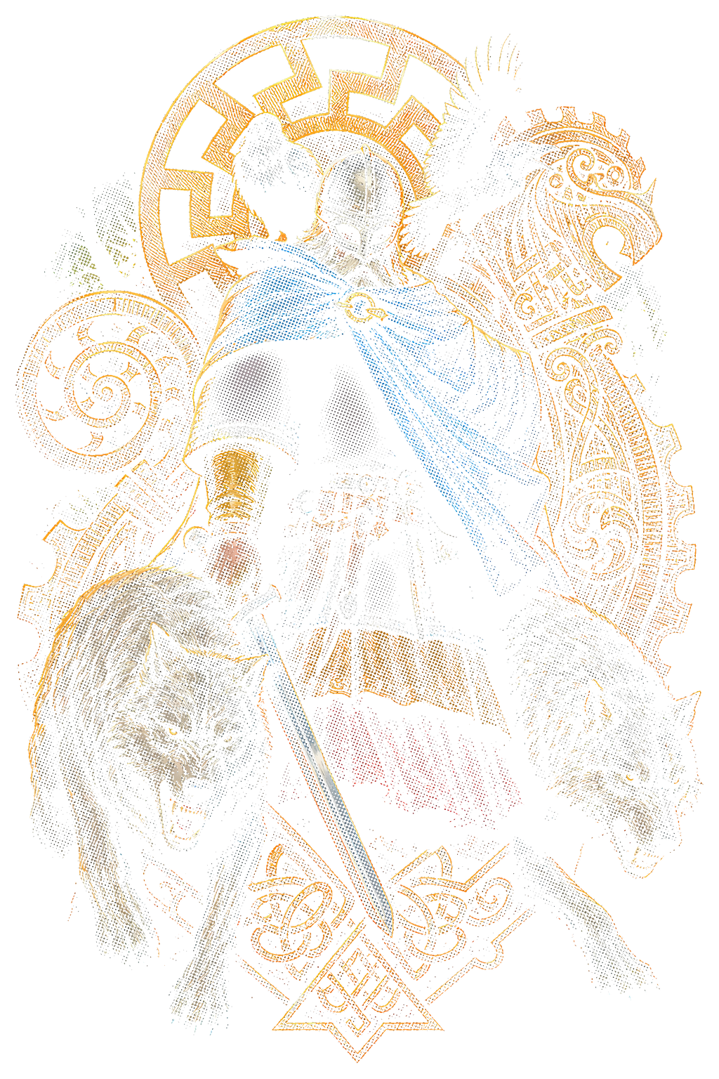 Viking 010 halftone DTF transfer