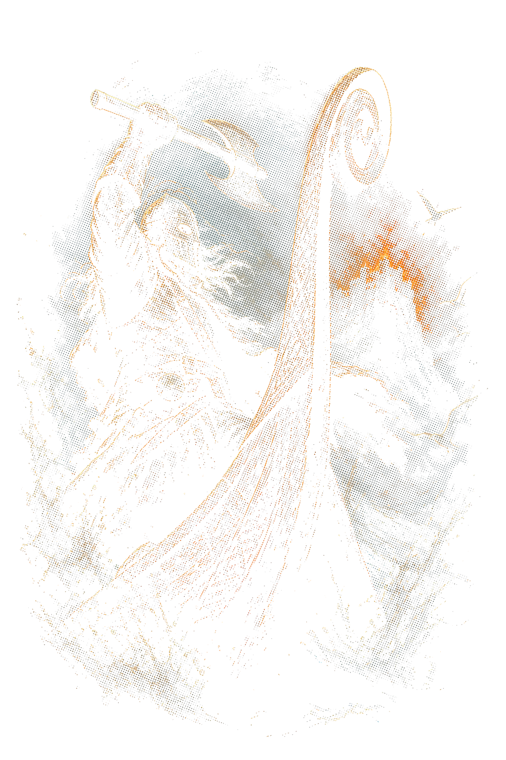 Viking 019 halftone DTF transfer