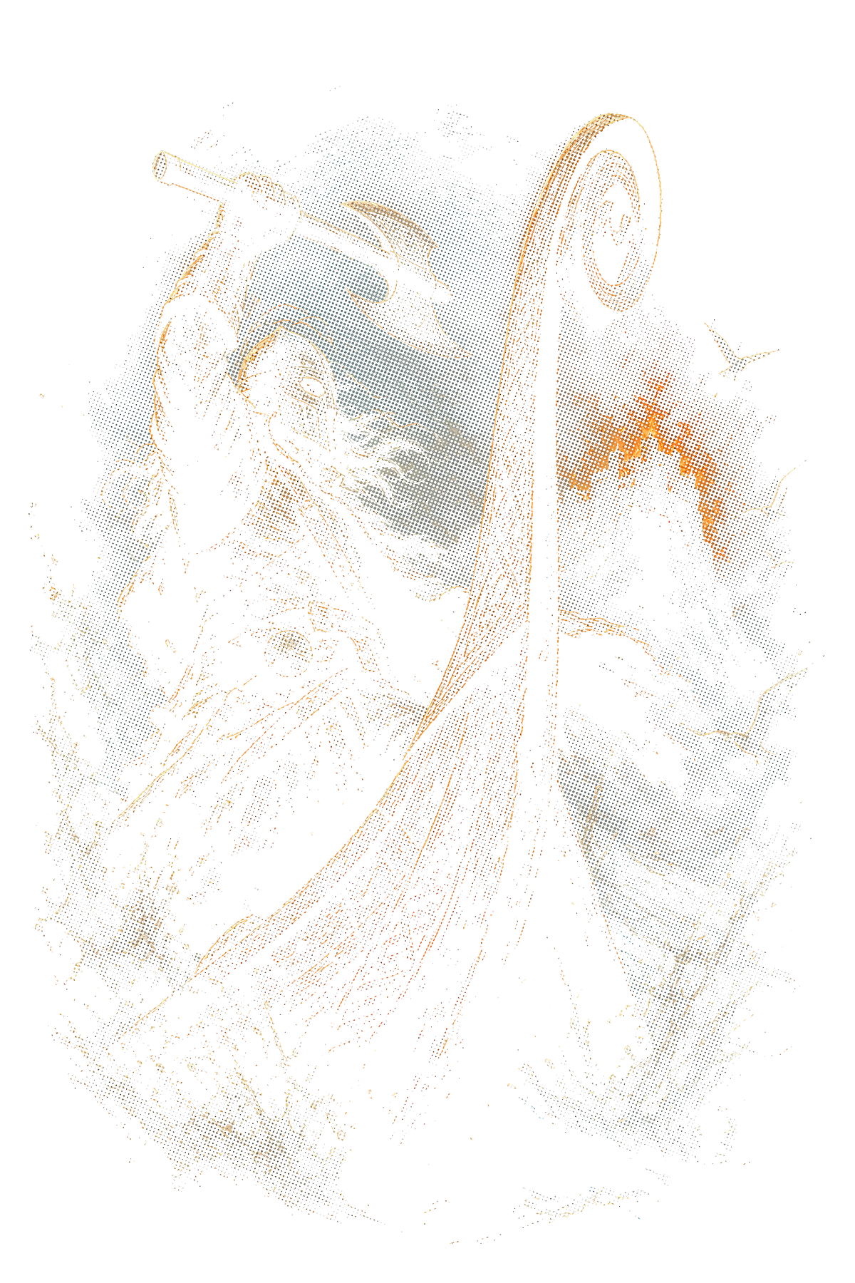 Viking 019 halftone DTF transfer