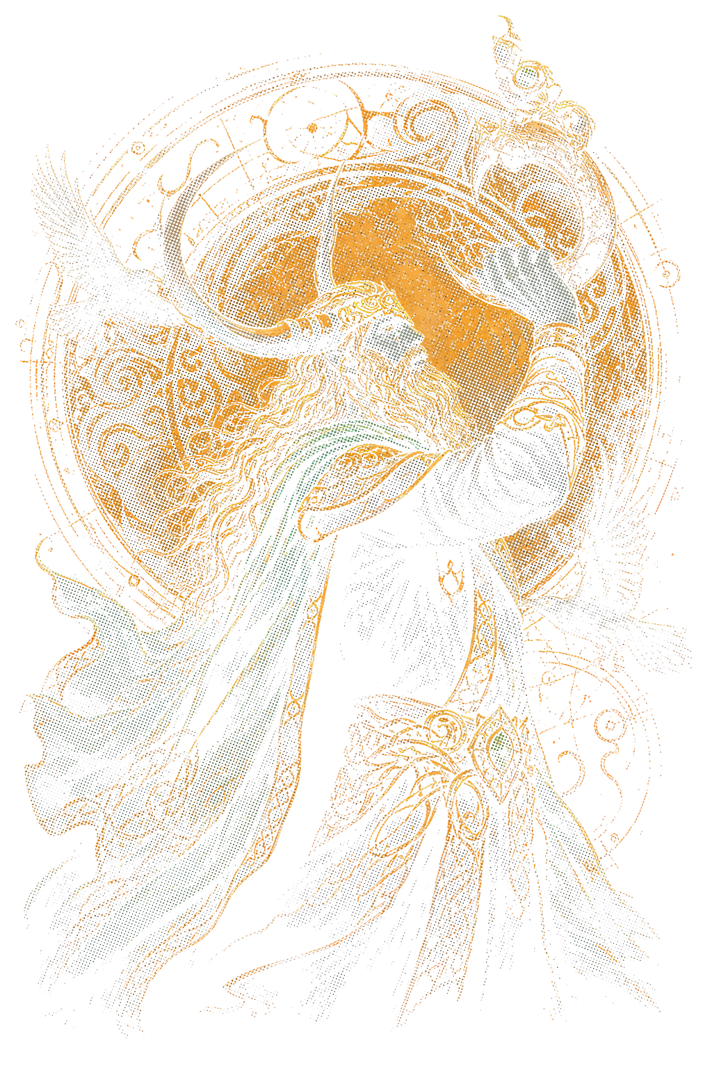 Viking 027 halftone DTF transfer