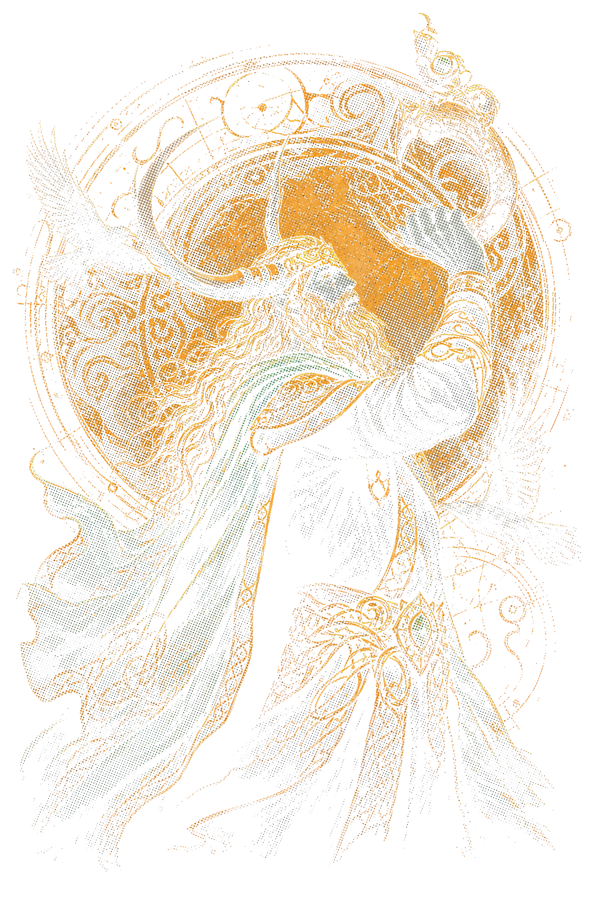 Viking 027 halftone DTF transfer
