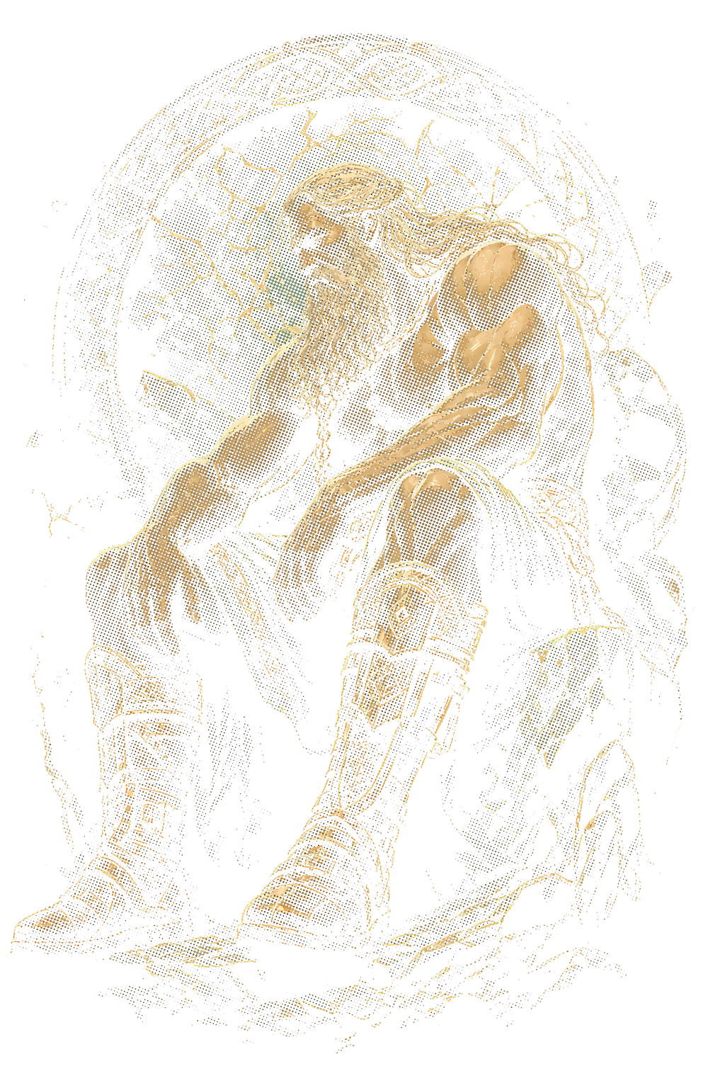 Viking 029 halftone DTF transfer