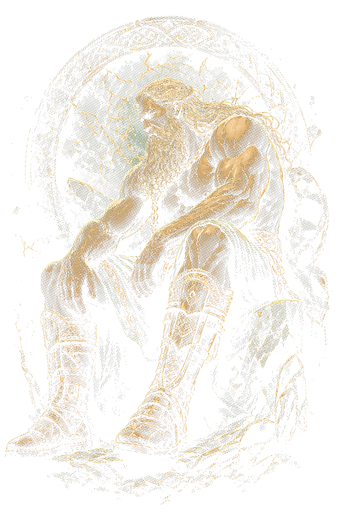 Viking 029 halftone DTF transfer