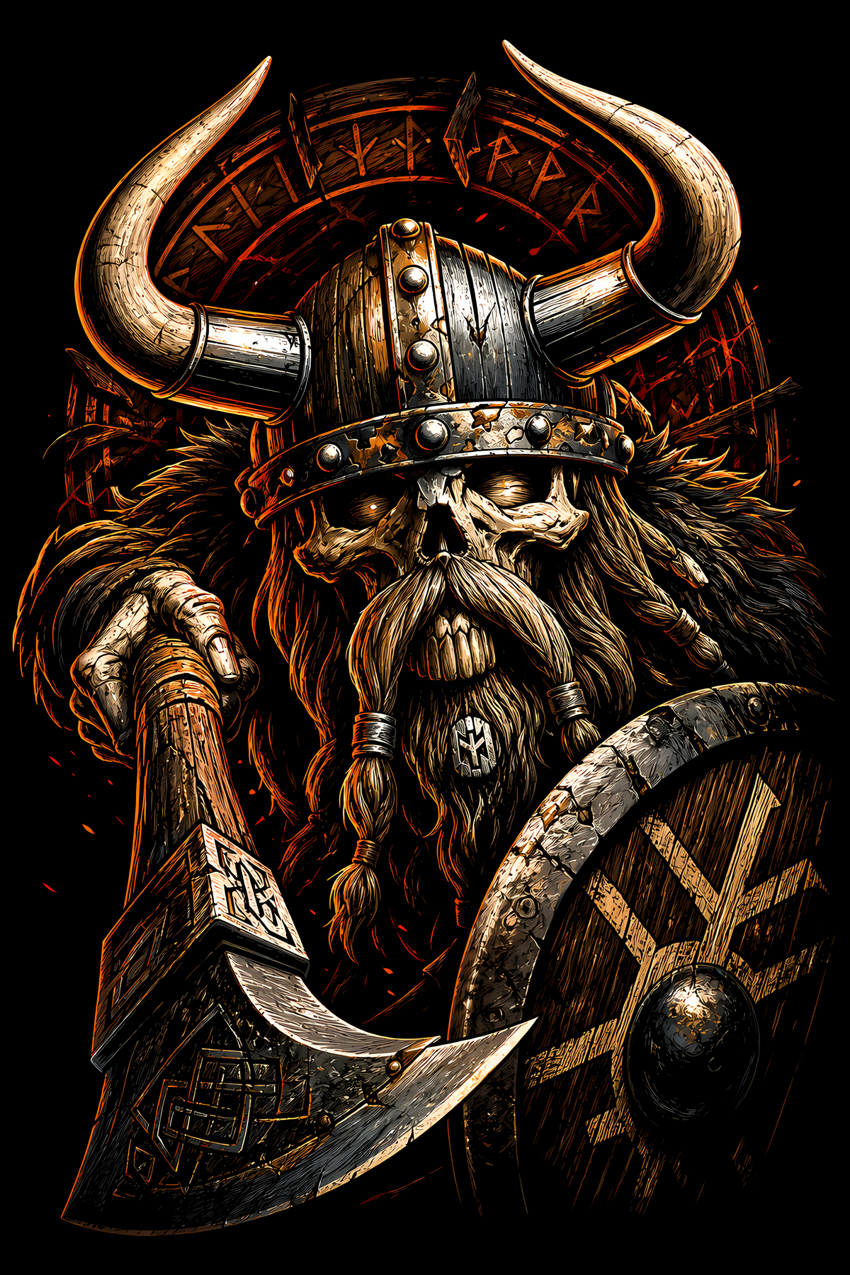 Viking 002 shown on a black background
