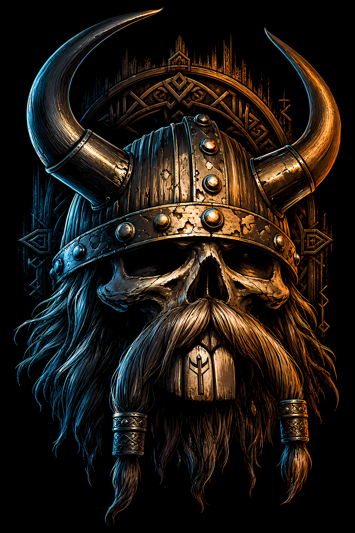 Viking 007 shown on a black background