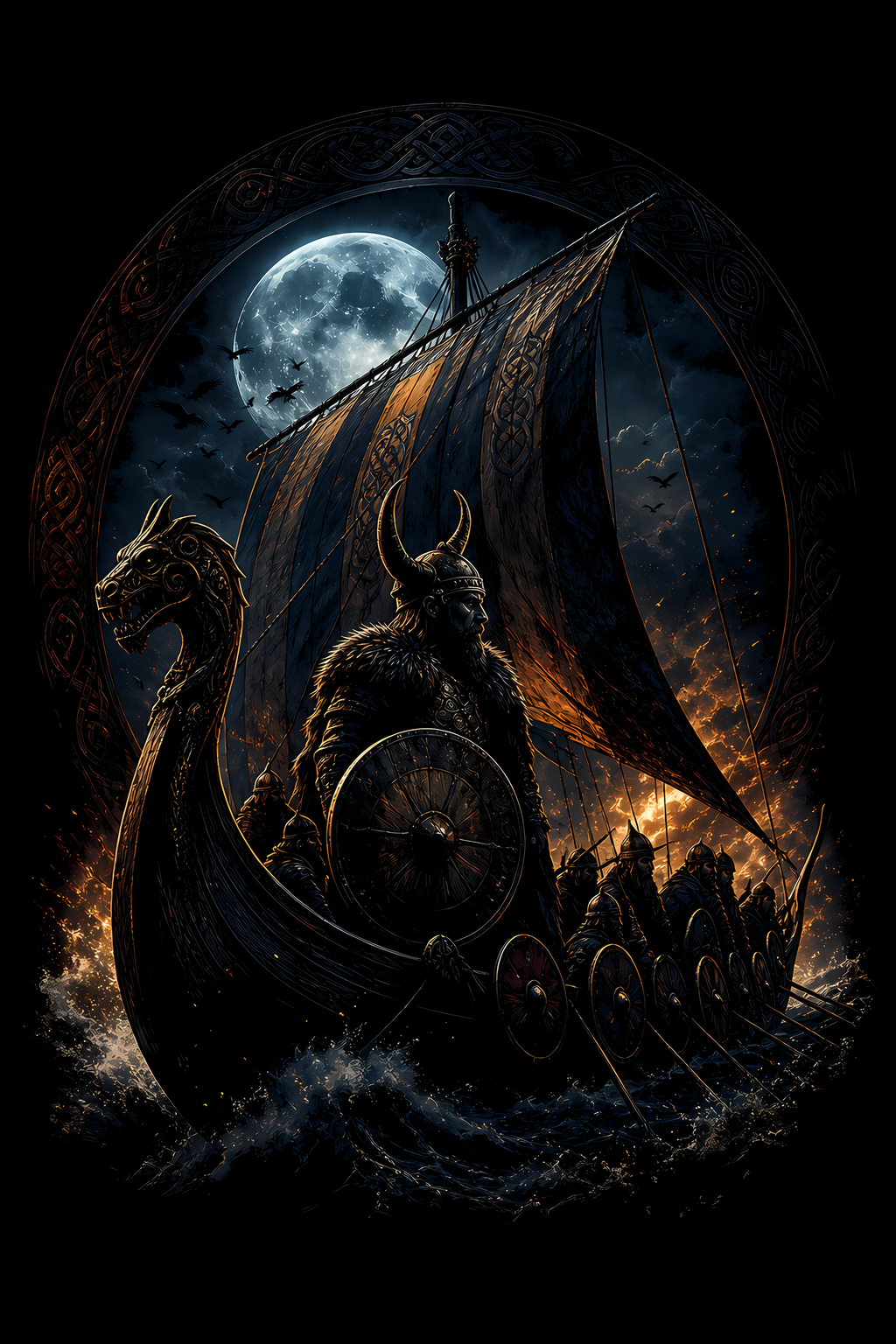Viking 018 shown on a black background