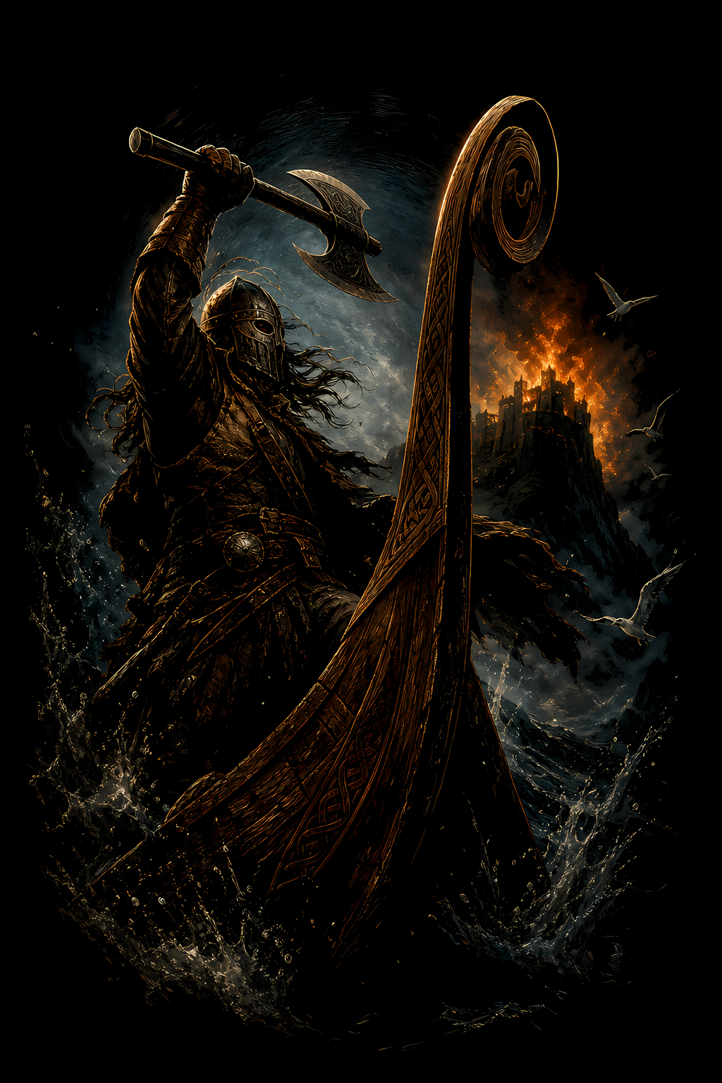 Viking 019 shown on a black background