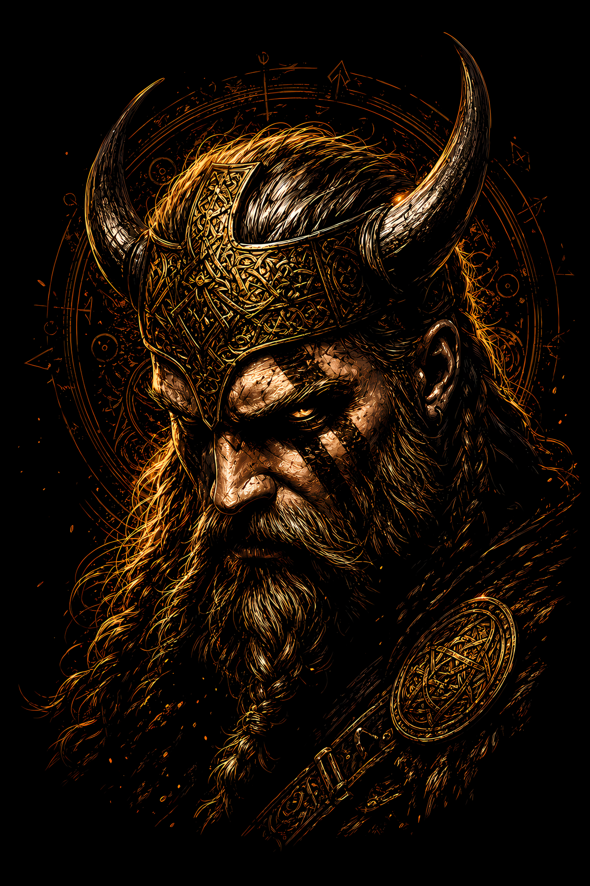 Viking 022 shown on a black background