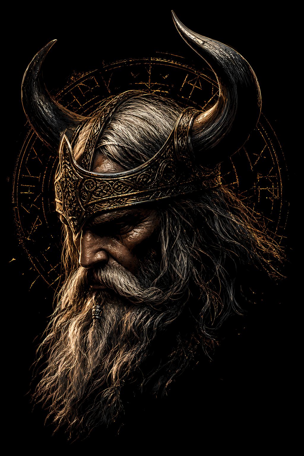 Viking 023 shown on a black background