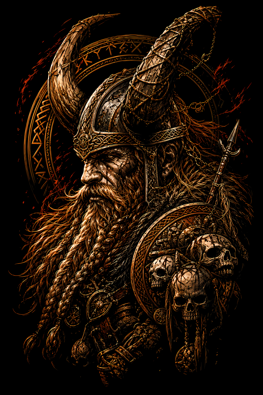 Viking 024 shown on a black background