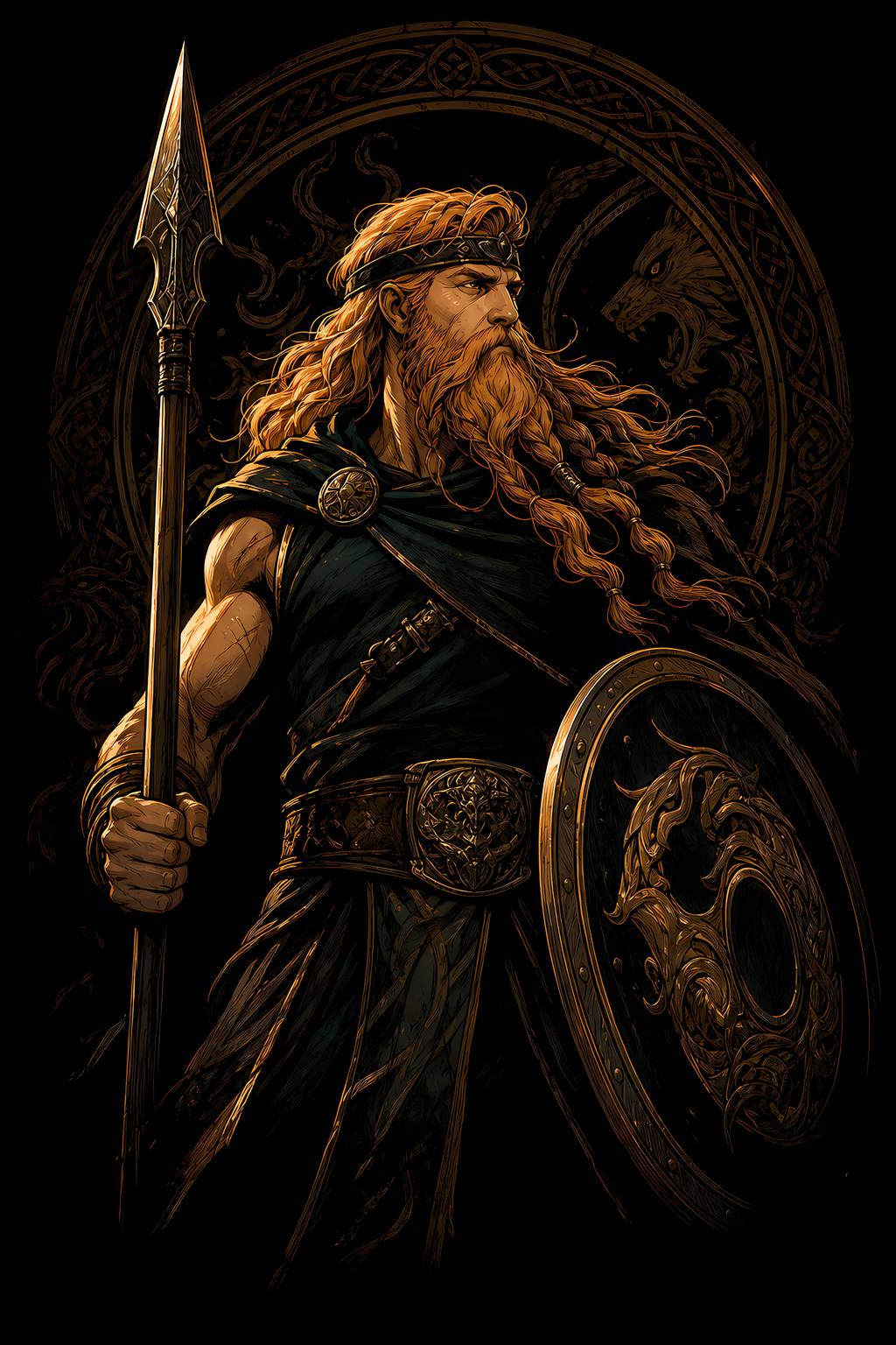 Viking 028 shown on a black background