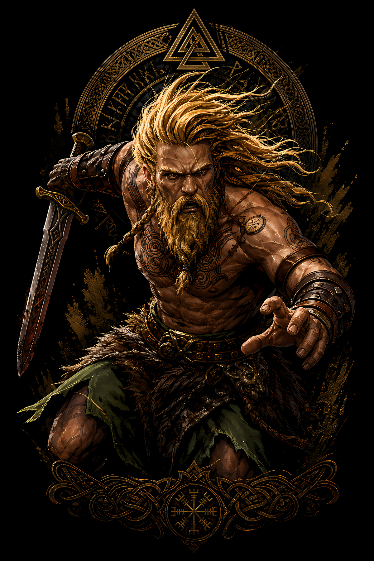 Viking 032 shown on a black background