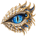 White Dragon Eye (blue)