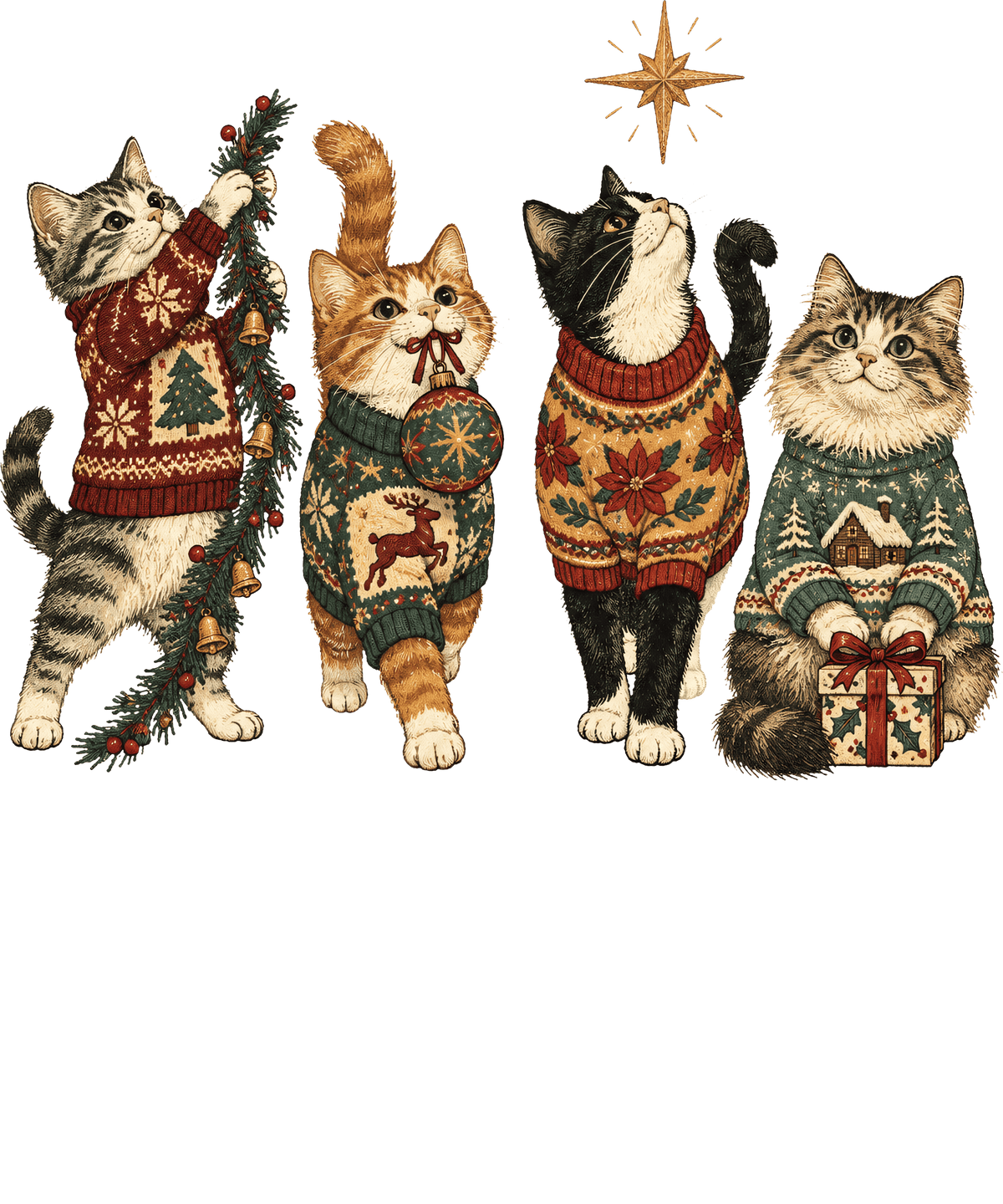 Christmas Sweater Cats