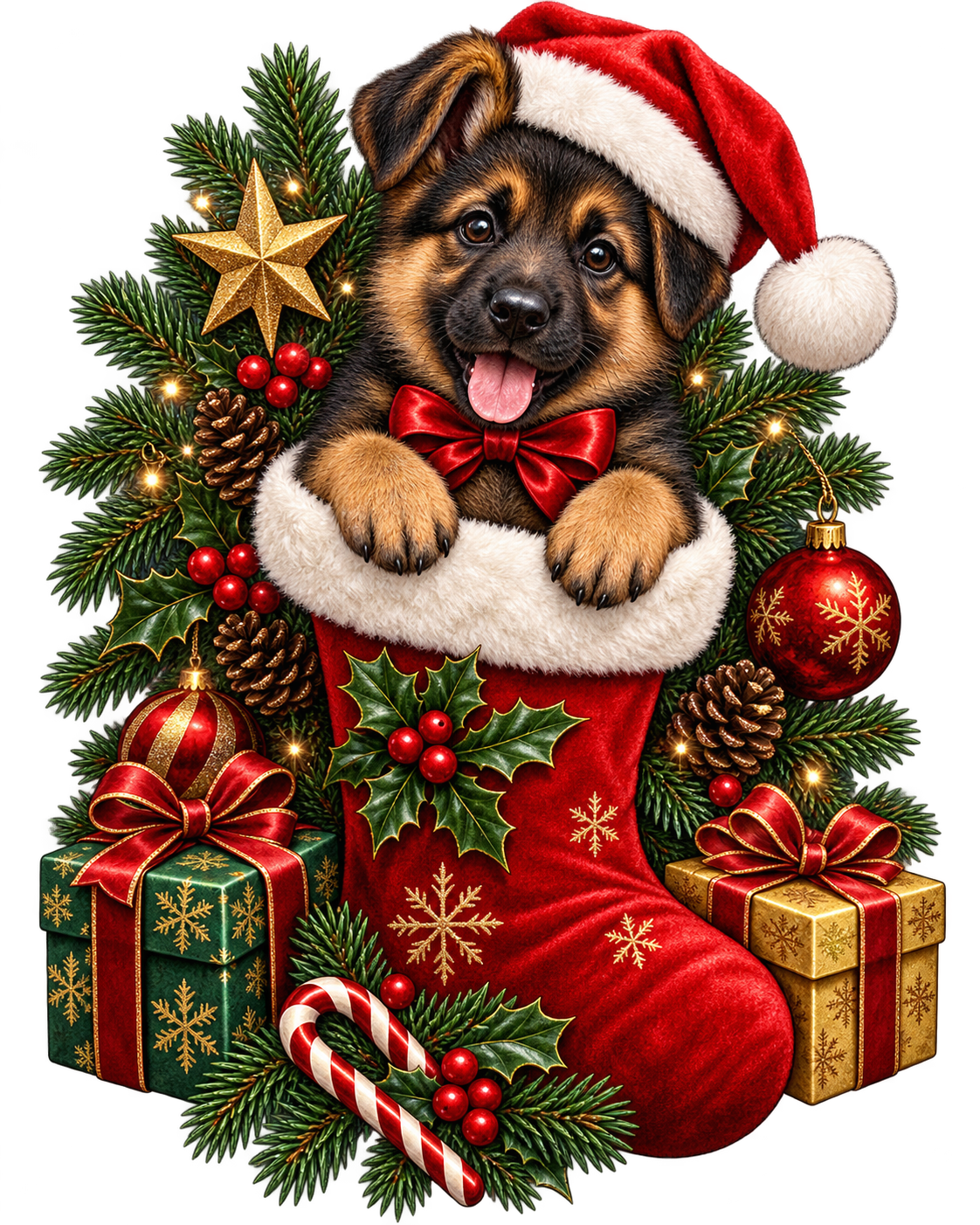 Puppy Christmas Stocking