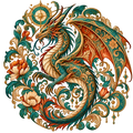 Nordic Dragon DTF transfer design