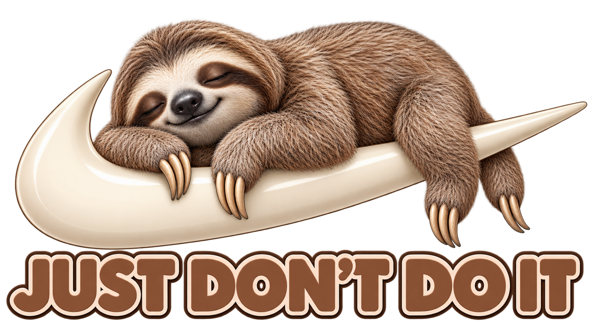 Just Don't Do It (brown sloth)