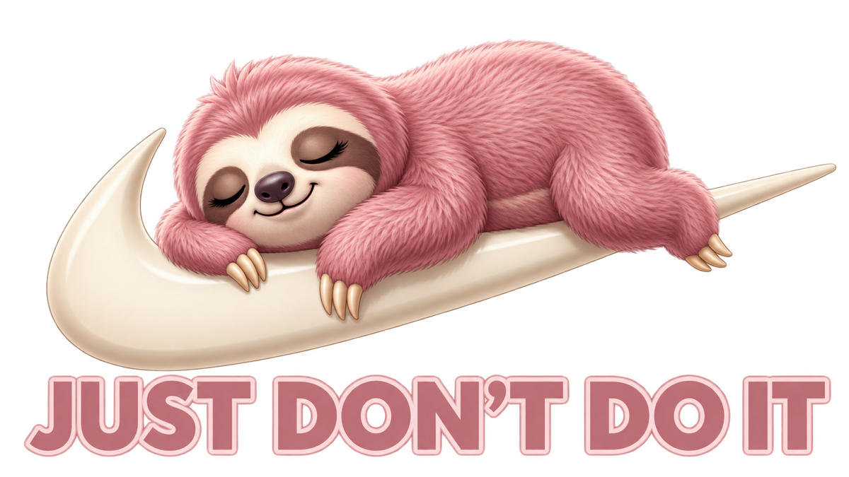Just Don't Do It (Sloth Pink)
