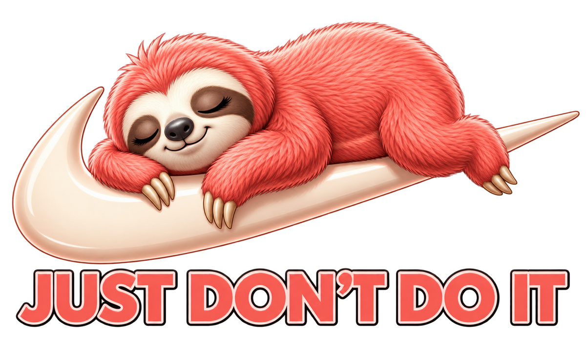 Just Don't Do It (Sloth Red)